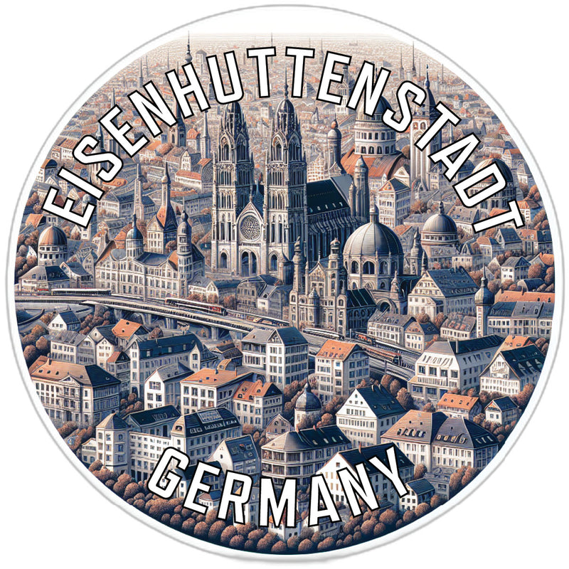 Eisenhuttenstadt Germany Souvenir Die Cut Flat Magnet 2-Inch