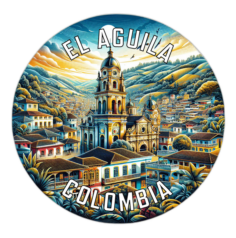 El Aguila Colombia Souvenir Die Cut Flat Magnet 2-Inch