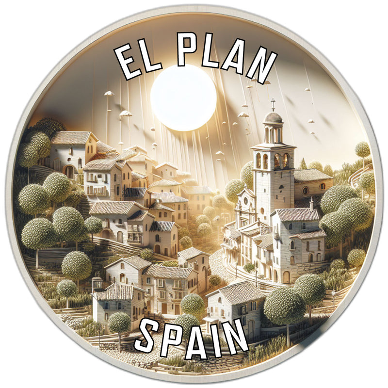 El Plan Spain Souvenir Die Cut Flat Magnet 6-Inch