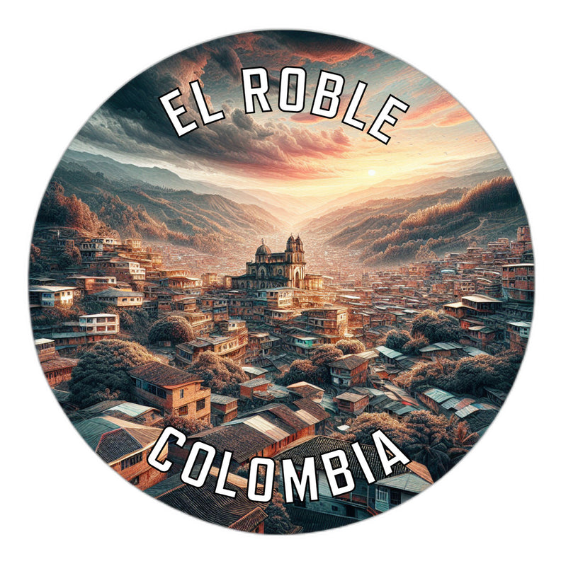El Roble Colombia Souvenir Vinyl Decal Sticker 3-Inch