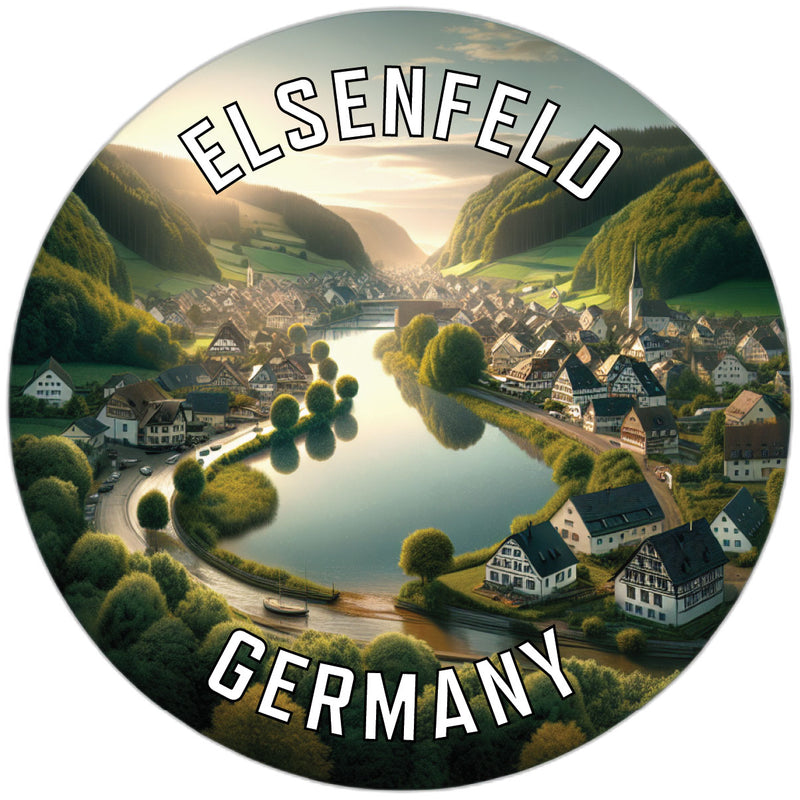 Elsenfeld Germany Souvenir Die Cut Flat Magnet 2-Inch