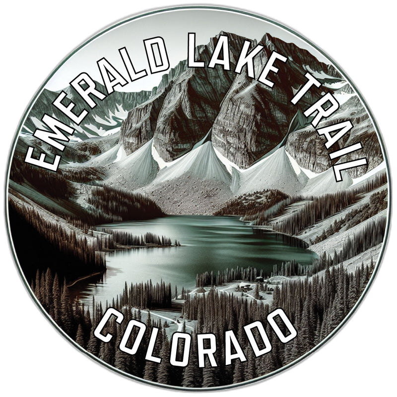 Emerald Lake Trail Souvenir Die Cut Flat Magnet 6-Inch