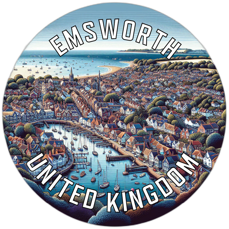 Emsworth United Kingdom Souvenir Die Cut Flat Magnet 2-Inch