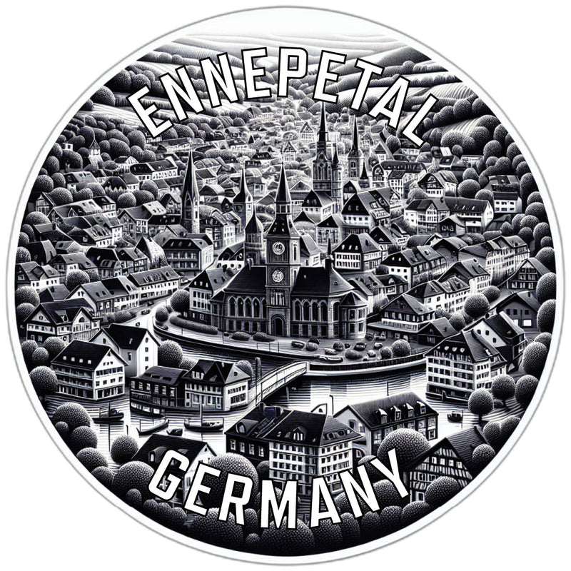Ennepetal Germany Souvenir Die Cut Flat Magnet 6-Inch