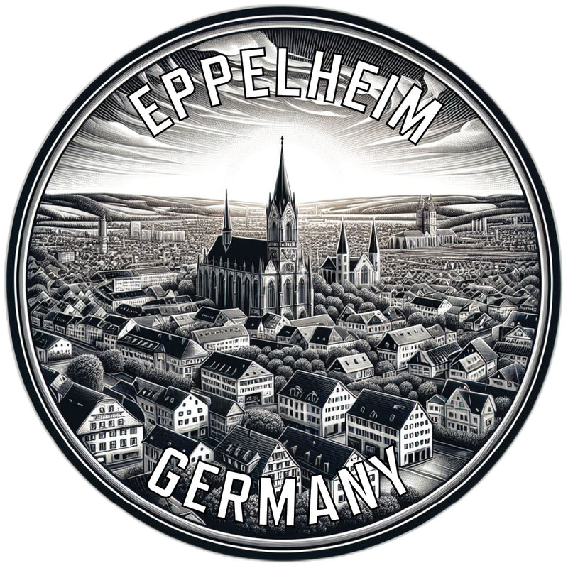 Eppelheim Germany Souvenir Die Cut Flat Magnet 2-Inch