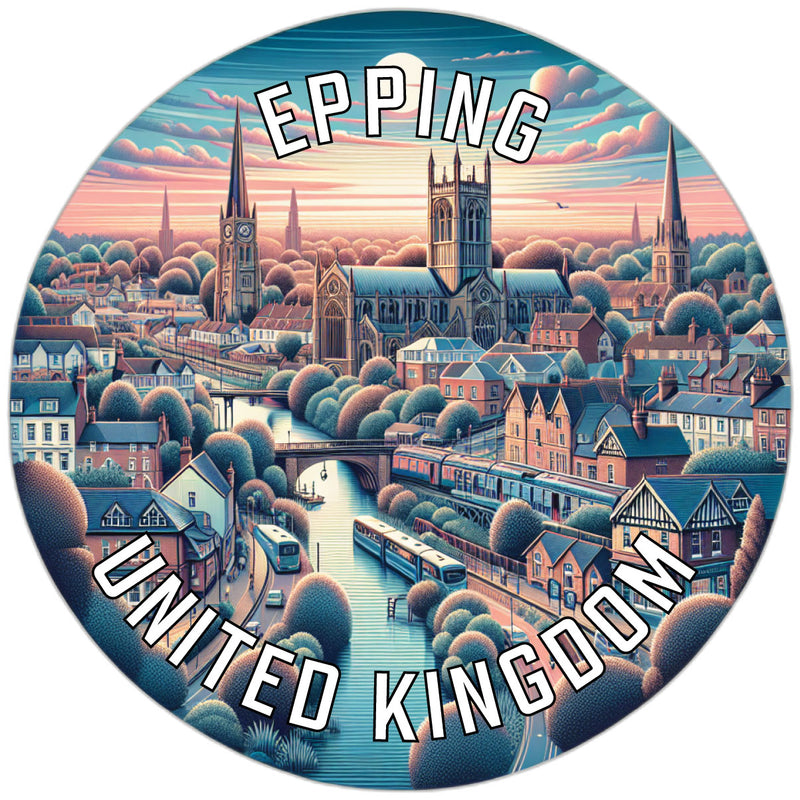 Epping United Kingdom Souvenir Die Cut Flat Magnet 6-Inch