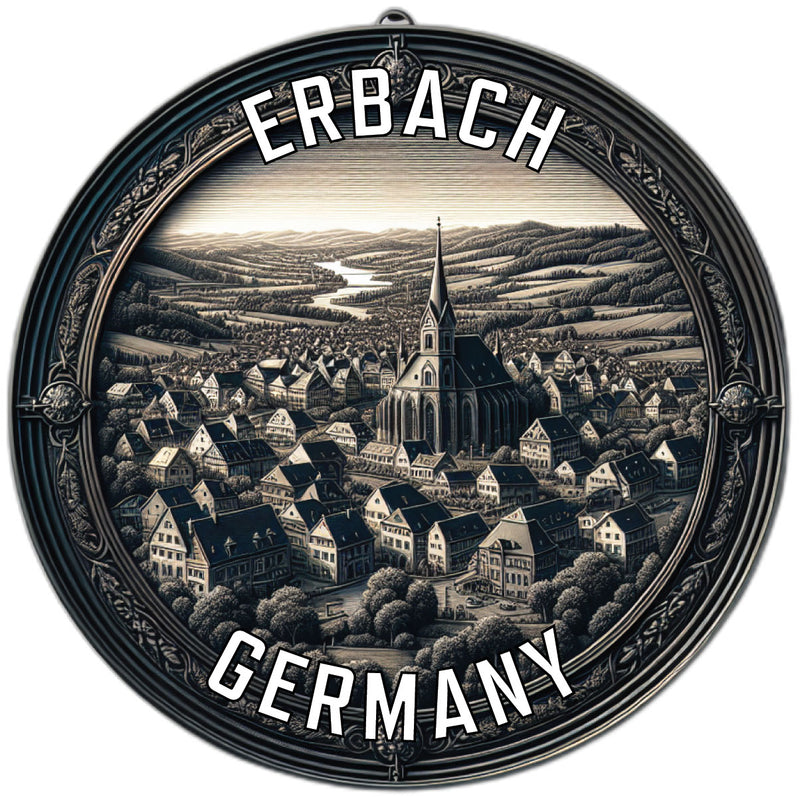 Erbach Germany Souvenir Die Cut Flat Magnet 2-Inch