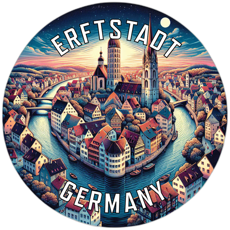 Erftstadt Germany Souvenir Die Cut Flat Magnet 2-Inch