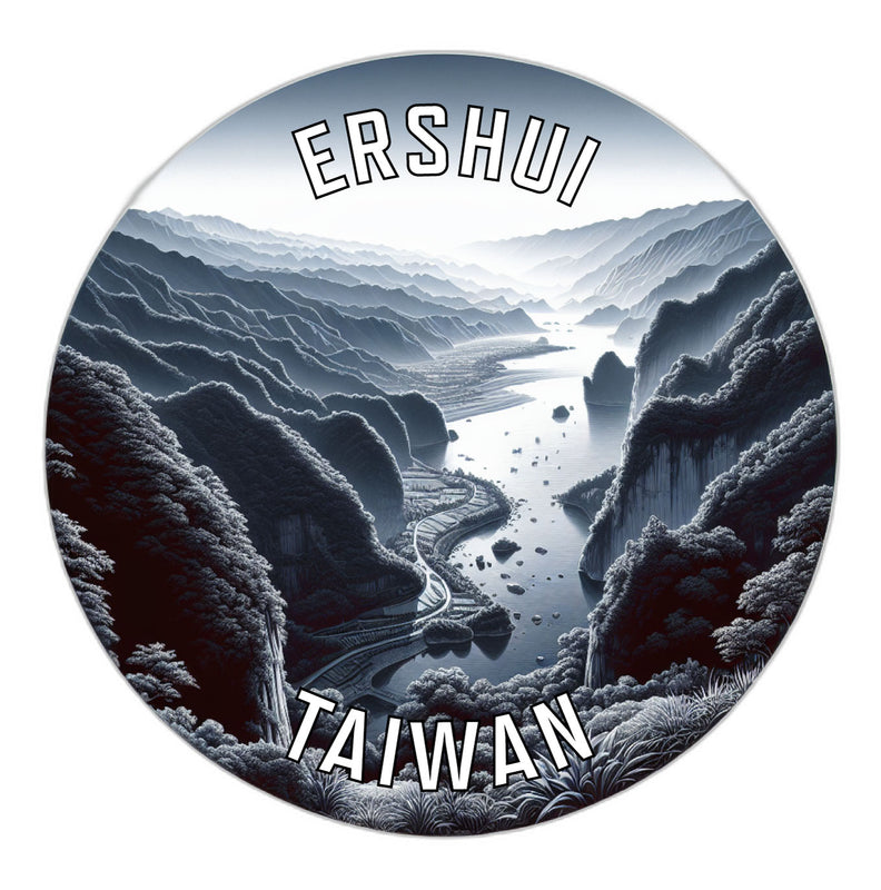 Ershui Taiwan Souvenir Vinyl Decal Sticker 2-Inch
