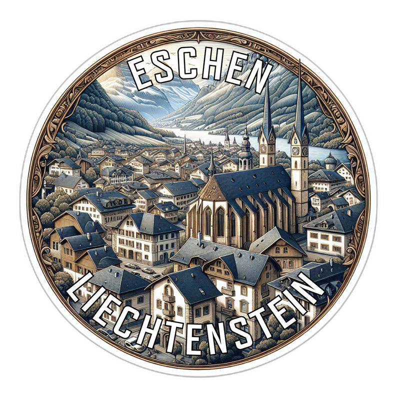 Eschen Liechtenstein Souvenir Vinyl Decal Sticker 6-Inch