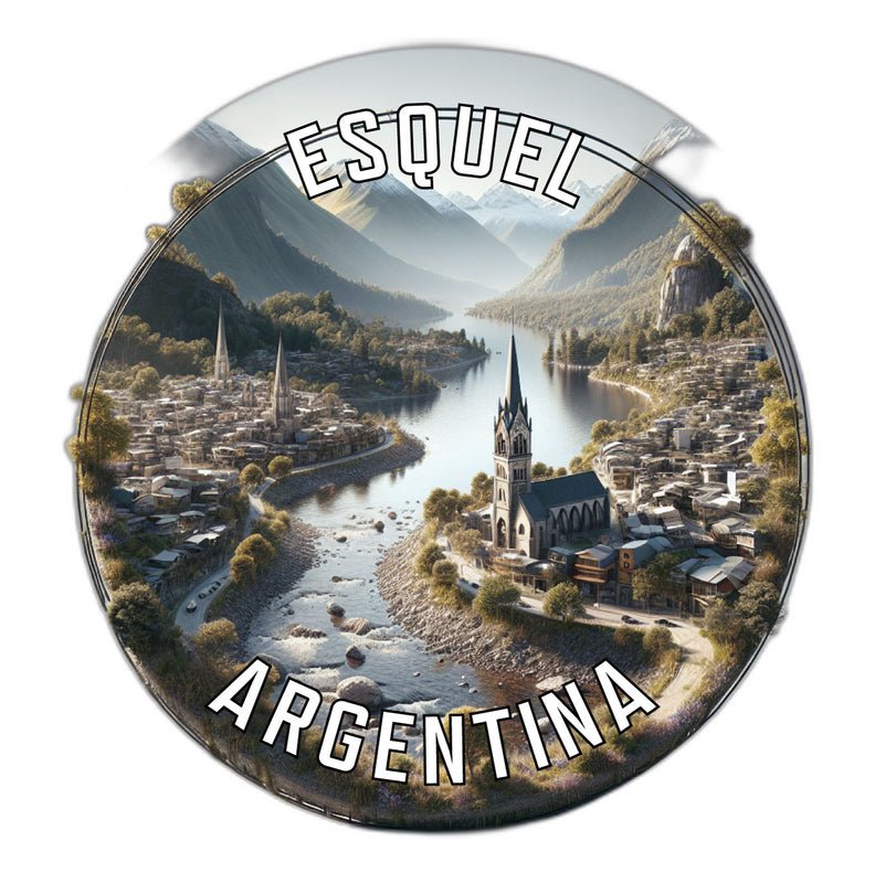 Esquel Argentina Souvenir Die Cut Flat Magnet 6-Inch