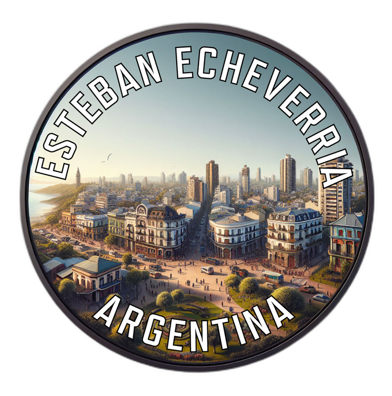 Esteban Echeverria Argentina Souvenir Die Cut Flat Magnet 2-Inch