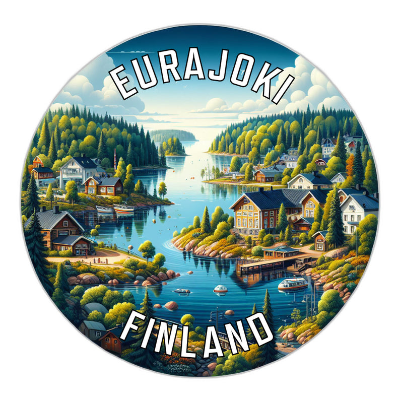 Eurajoki Finland Souvenir Die Cut Flat Magnet 2-Inch