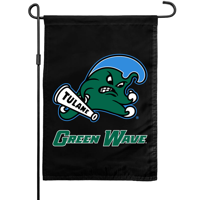 Tulane University Green Wave Officially Licensed 14" x 17.75" Polyester Garden Flag