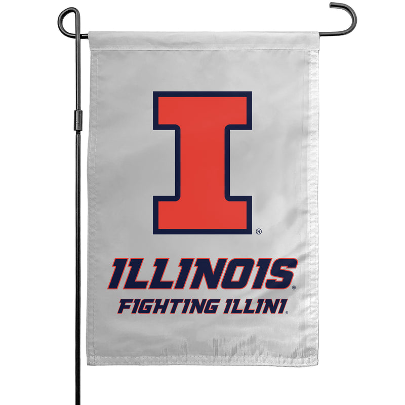 Illinois Fighting Illini Officially Licensed Small Polyester Garden Flag – 11" x 16"