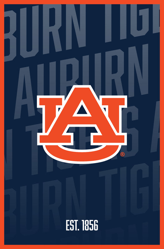 Auburn Tigers Vintage College Poster Officially Licensed Collegiate Product 11 x 14-Inches