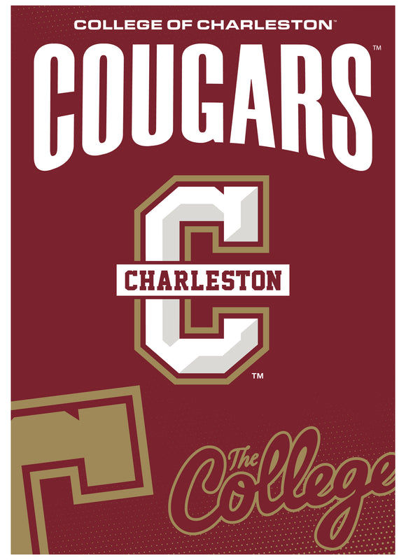College of Charleston Vintage Collegiate Poster – Officially Licensed College Wall Art