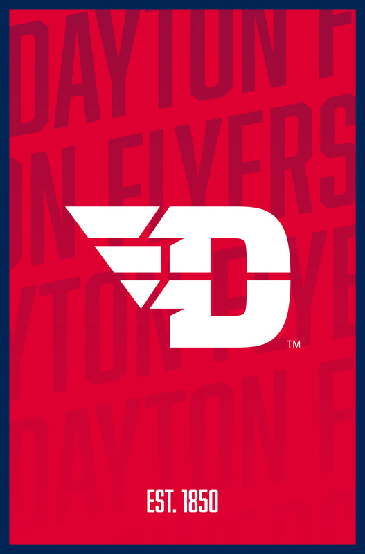 Dayton Flyers Vintage College Poster Officially Licensed Collegiate Product 8 x 10-Inches