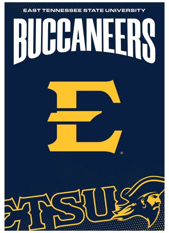 East Tennessee State University Vintage Collegiate Poster – Officially Licensed College Wall Art