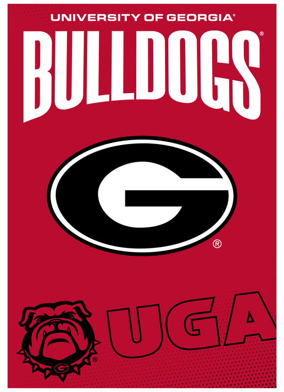 Georgia Bulldogs Vintage Collegiate Poster – Officially Licensed College Wall Art