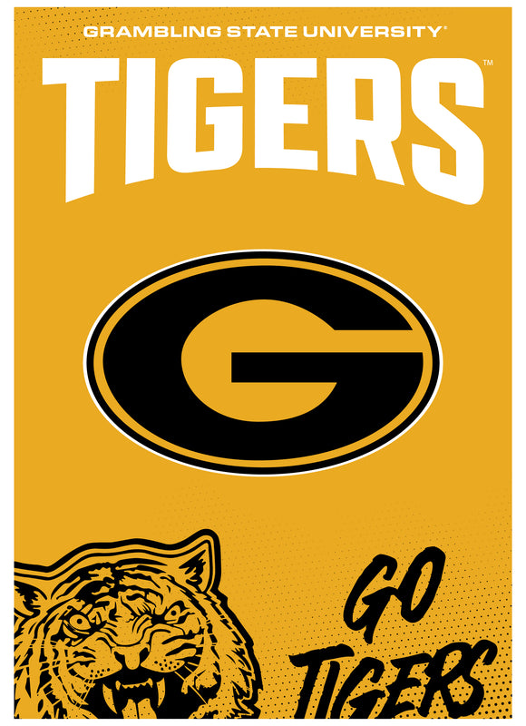 Grambling State Tigers Vintage Collegiate Poster – Officially Licensed College Wall Art