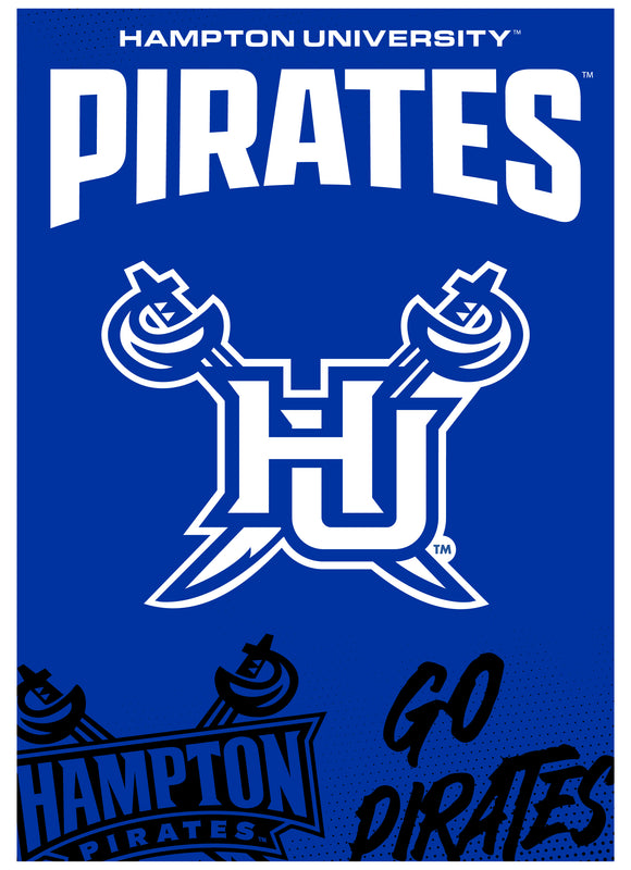 Hampton University Vintage Collegiate Poster – Officially Licensed College Wall Art