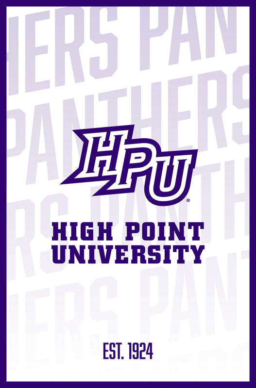 High Point University Vintage College Poster Officially Licensed Collegiate Product 8.5 x 11-Inches