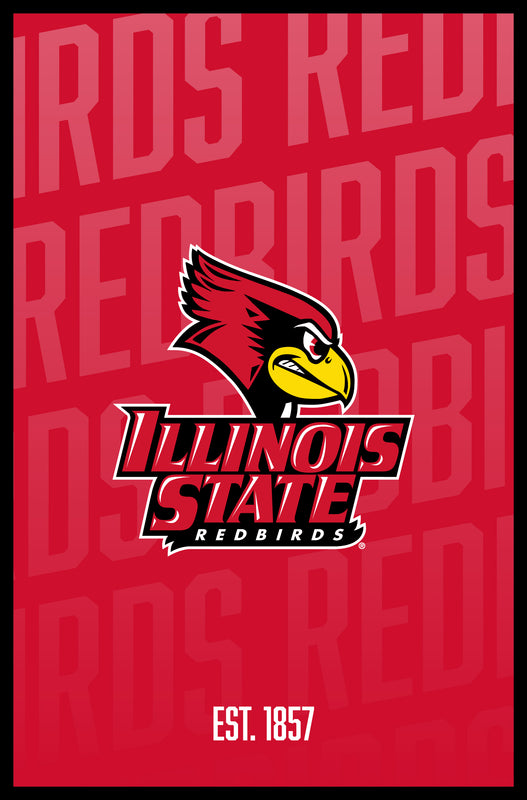 Illinois State Redbirds Vintage College Poster Officially Licensed Collegiate Product 16 x 24-Inches