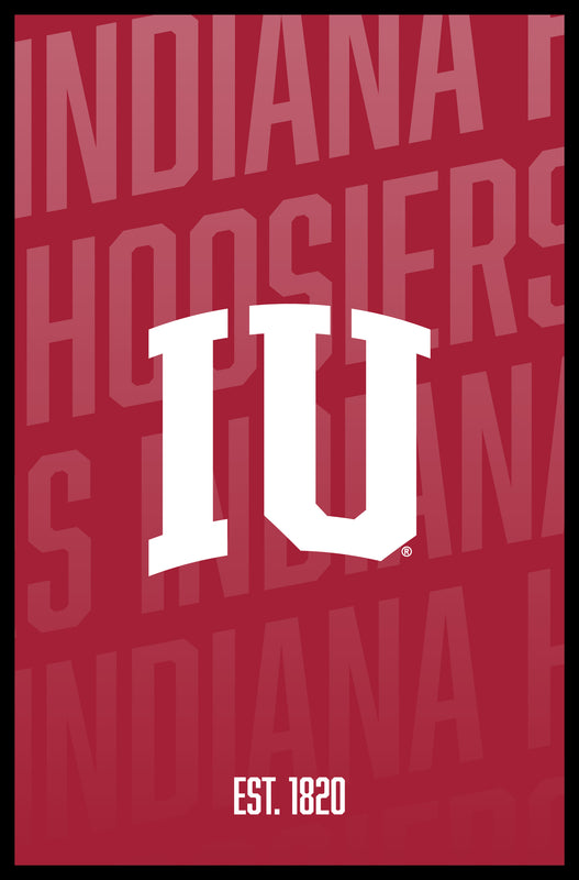 Indiana Hoosiers Vintage College Poster Officially Licensed Collegiate Product 16 x 24-Inches