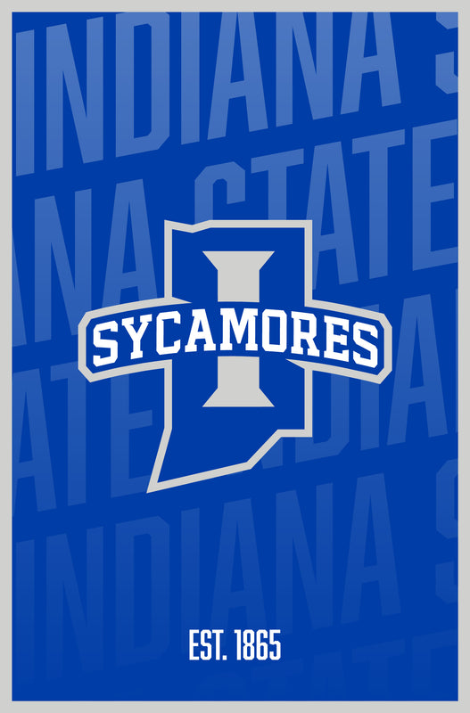 Indiana State University Vintage College Poster Officially Licensed Collegiate Product 8 x 10-Inches