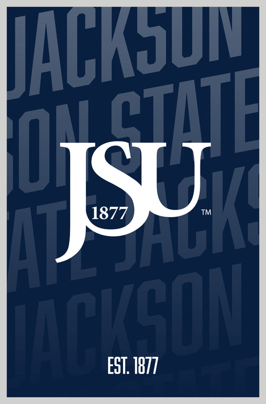 Jackson State University Vintage College Poster Officially Licensed Collegiate Product 16 x 24-Inches