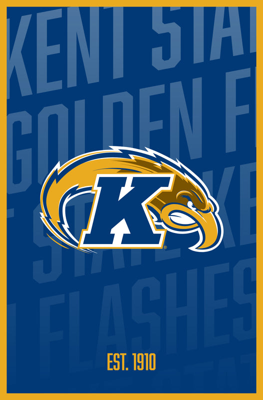 Kent State University Vintage College Poster Officially Licensed Collegiate Product 11 x 14-Inches