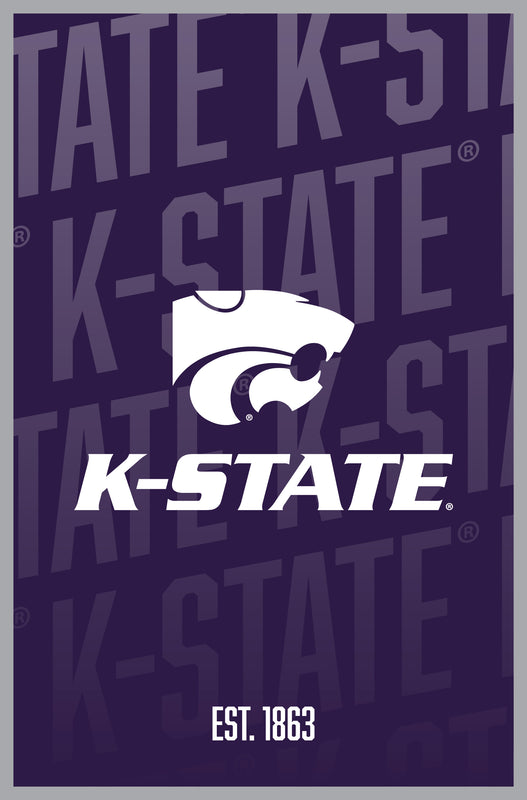 Kansas State Wildcats Vintage College Poster Officially Licensed Collegiate Product 16 x 24-Inches