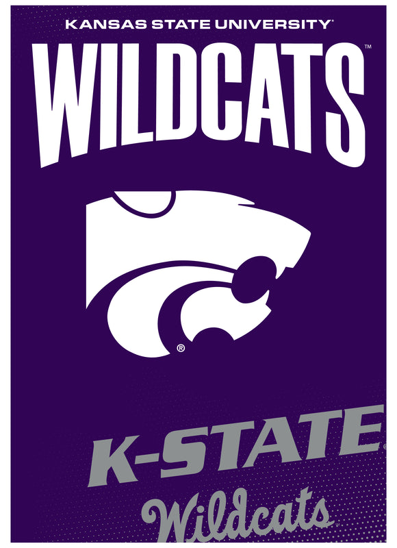 Kansas State Wildcats Vintage Collegiate Poster – Officially Licensed College Wall Art