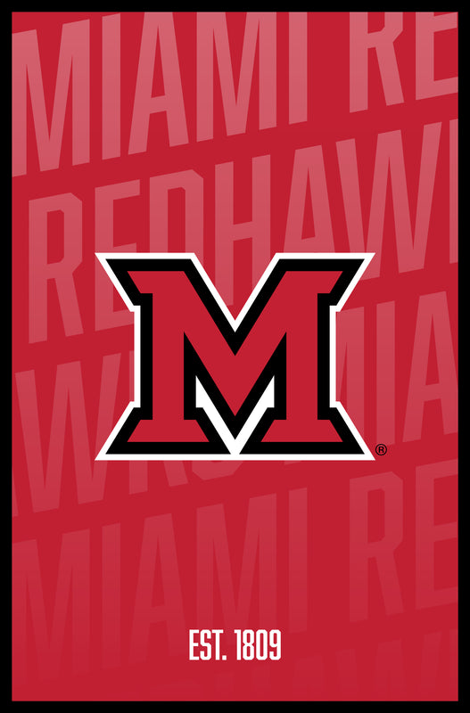 Miami University of Ohio Vintage College Poster Officially Licensed Collegiate Product 8 x 10-Inches