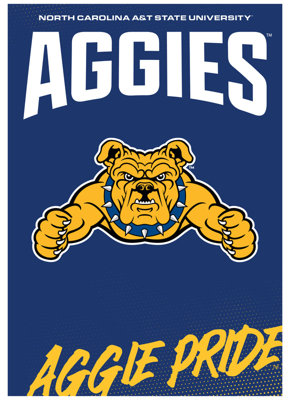 North Carolina A&T State Aggies Vintage Collegiate Poster – Officially Licensed College Wall Art