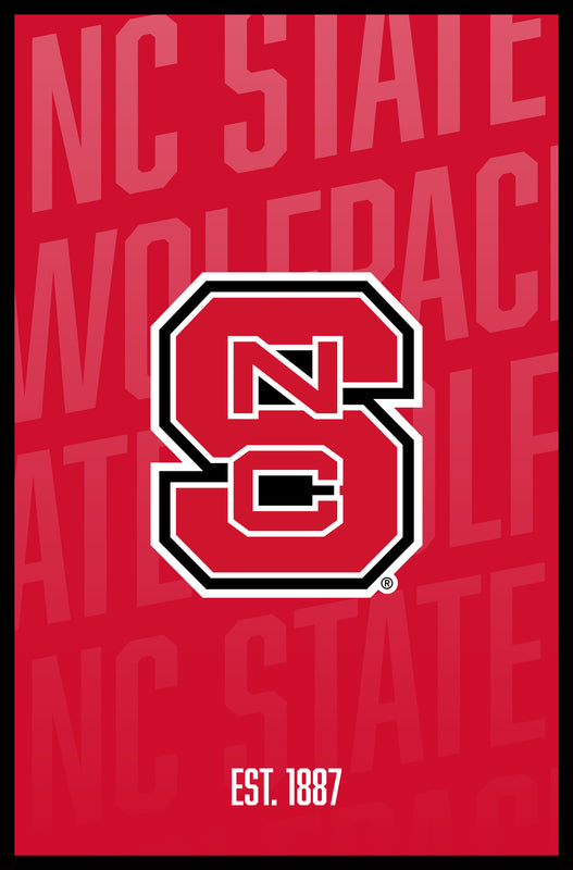 NC State Wolfpack Vintage College Poster Officially Licensed Collegiate Product 8 x 10-Inches