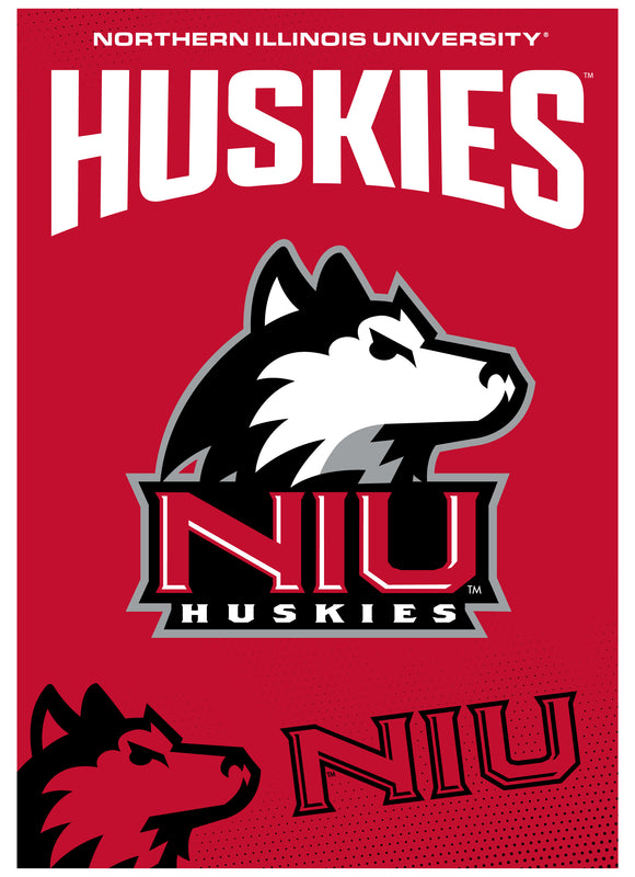 Northern Illinois Huskies Vintage Collegiate Poster – Officially Licensed College Wall Art