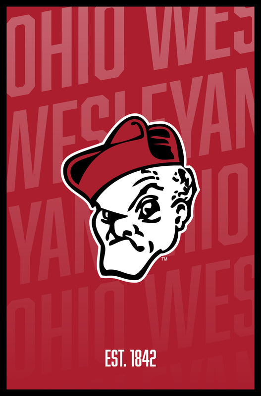 Ohio Wesleyan University Vintage College Poster Officially Licensed Collegiate Product 8 x 10-Inches