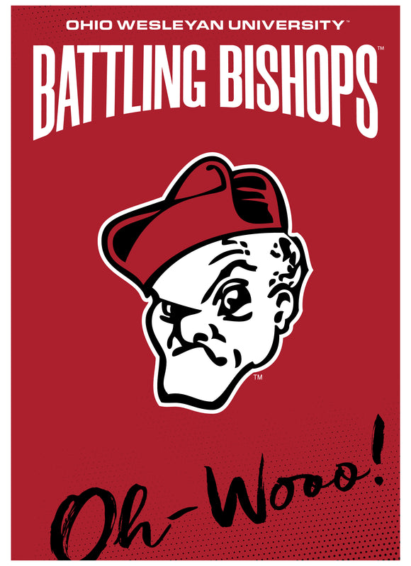 Ohio Wesleyan University Vintage Collegiate Poster – Officially Licensed College Wall Art