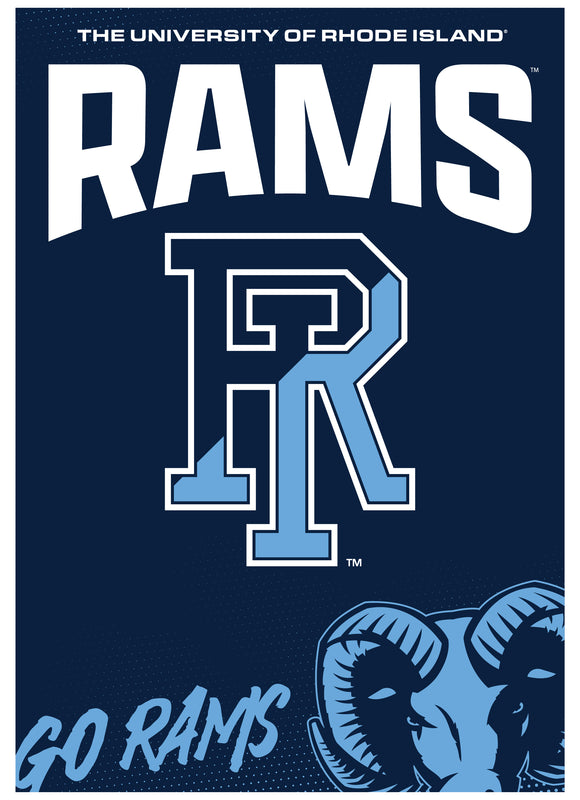 Rhode Island University Vintage Collegiate Poster – Officially Licensed College Wall Art