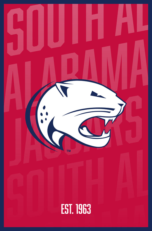 University of South Alabama Vintage College Poster Officially Licensed Collegiate Product 11 x 17-Inches