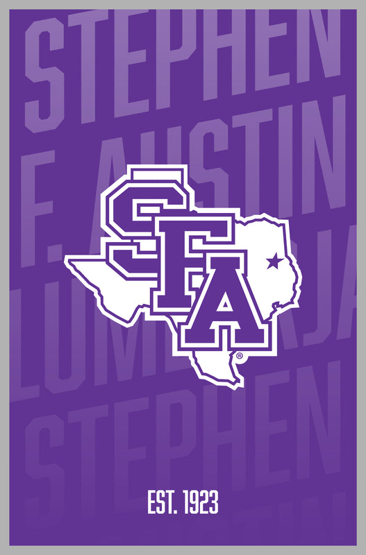 Stephen F. Austin State University Vintage College Poster Officially Licensed Collegiate Product 8 x 10-Inches
