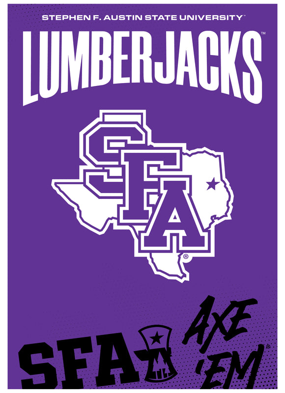 Stephen F. Austin State University Vintage Collegiate Poster – Officially Licensed College Wall Art