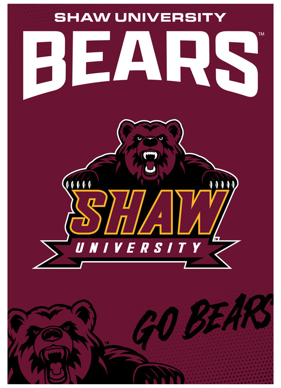 Shaw University Bears Vintage Collegiate Poster – Officially Licensed College Wall Art