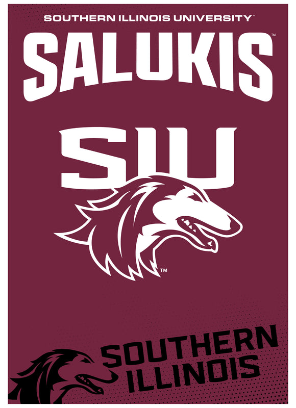 Southern Illinois Salukis Vintage Collegiate Poster – Officially Licensed College Wall Art