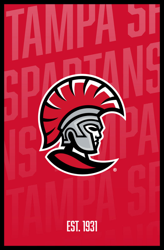 University of Tampa Spartans Vintage College Poster Officially Licensed Collegiate Product 8 x 10-Inches