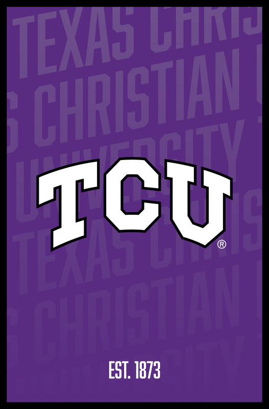 Texas Christian University Vintage College Poster Officially Licensed Collegiate Product 11 x 17-Inches