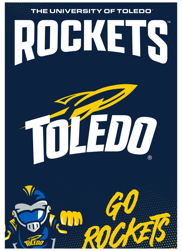 Toledo Rockets Vintage Collegiate Poster – Officially Licensed College Wall Art