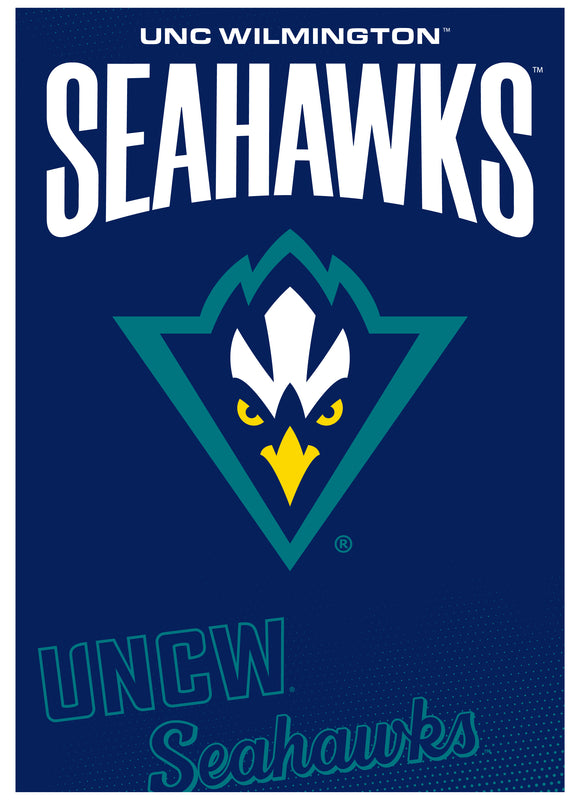 North Carolina Wilmington Seahawks Vintage Collegiate Poster – Officially Licensed College Wall Art